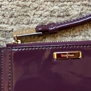 Cole Haan patent leather mini wristlet wallet 5.5” x 3.5”